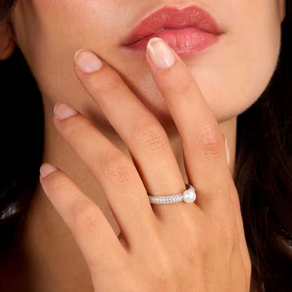 ANELLO PERLA MORELLATO
