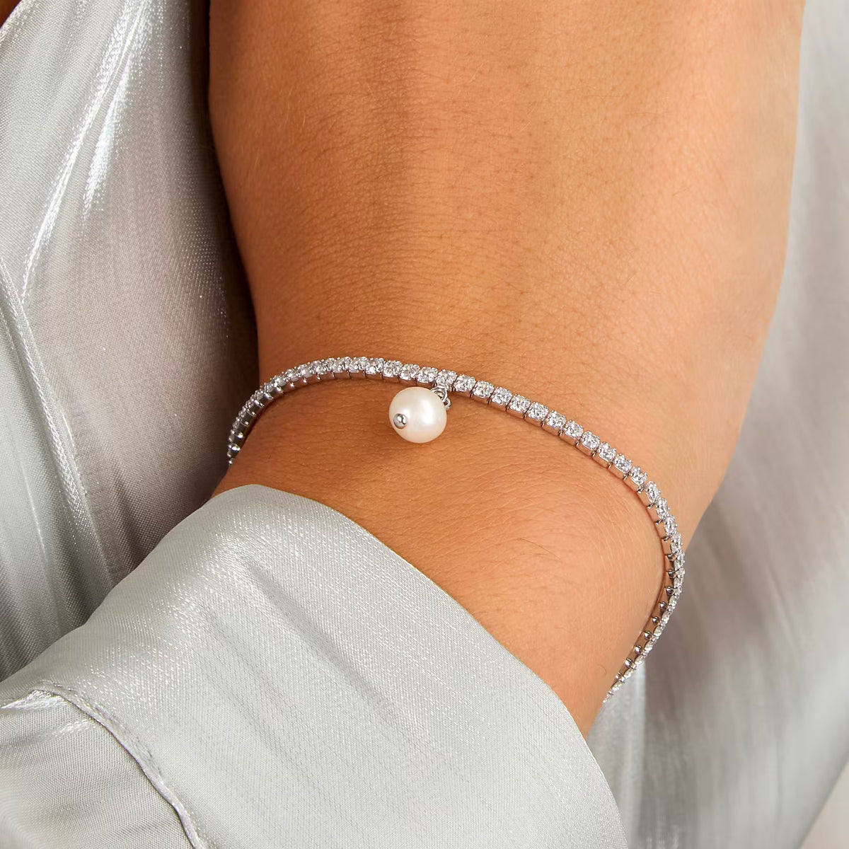 BRACCIALE TENNIS PERLA MORELLATO